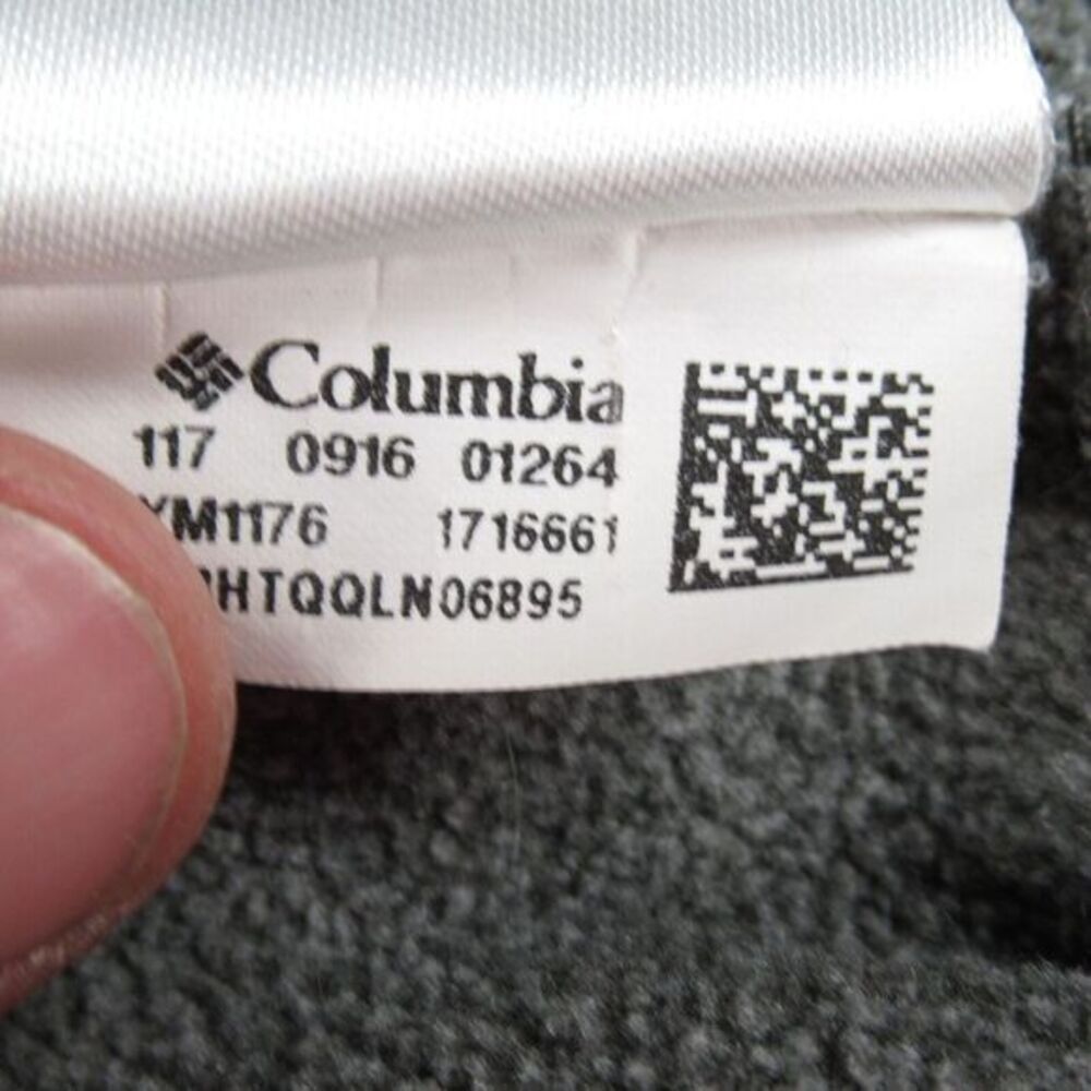 Columbia Sweater Mens Large Gray Zip Pocket 1/2 Zip Fleece Pullover Outdoor Golf - Picture 4 of 12
